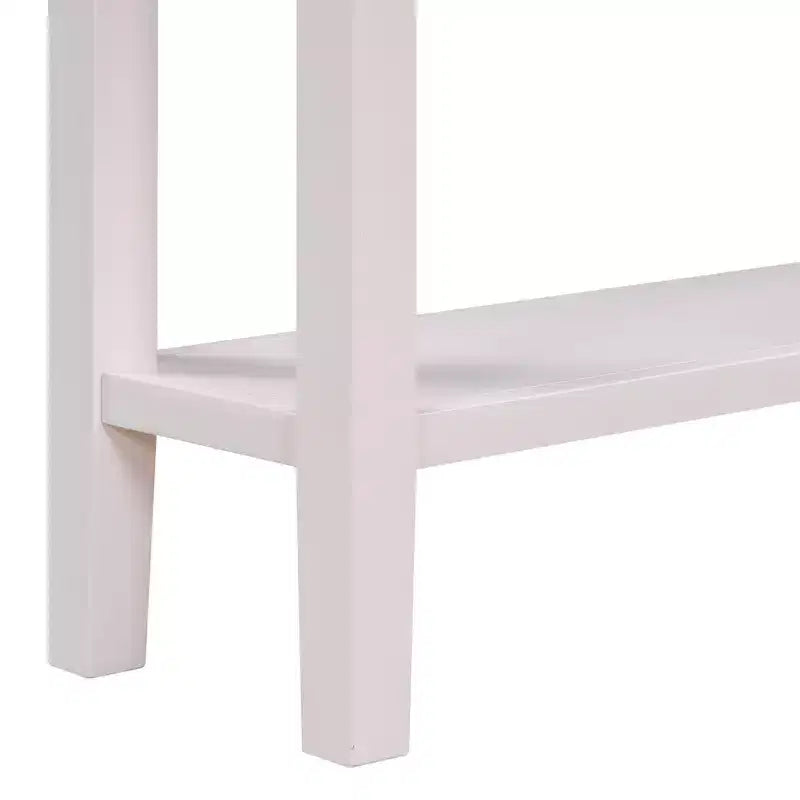 Console étroite avec rangement, table d'entrée minimaliste en bois avec 4 tiroirs et étagère inférieure pour couloir et entrée