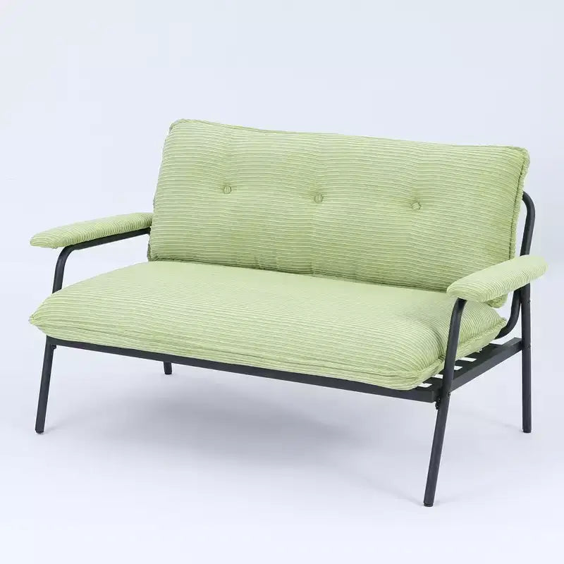 Canapé compact vert de 53 pouces pour petits espaces, salon et chambre