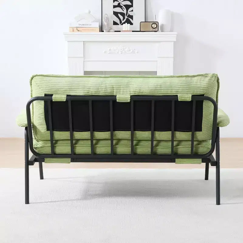 Canapé compact vert de 53 pouces pour petits espaces, salon et chambre