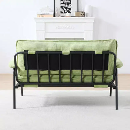 Canapé compact vert de 53 pouces pour petits espaces, salon et chambre