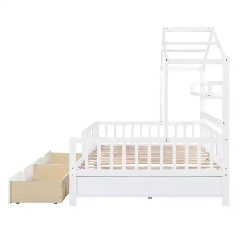 Table Basse Industrielle en Tuyaux et Bois avec Étagère Inférieure, Table Centrale Rustique pour Salon