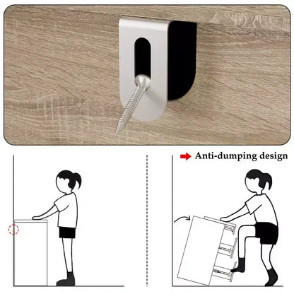 Table de chevet en chêne clair intelligent avec tiroir caché, porte basculante à verrouillage NFC et tiroir inférieur à ouverture par pression, table de chevet