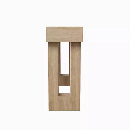 Console rectangulaire étroite de 160 cm, Table d'entrée en bois de style ferme pour couloir, hall d'entrée et salon, Table basse derrière le canapé