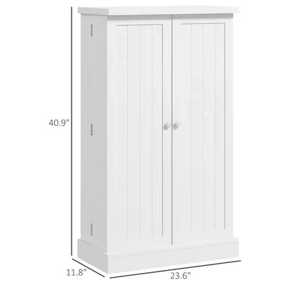 Meuble de cuisine autoportant, Armoire de rangement de cuisine avec étagère à 5 niveaux, 12 casiers à épices, Étagères réglables