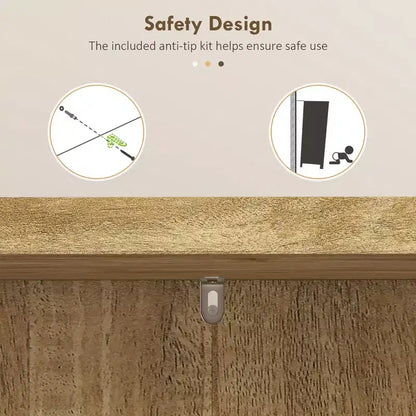 Meuble de cuisine autoportant, Armoire de rangement de cuisine avec étagère à 5 niveaux, 12 casiers à épices, Étagères réglables