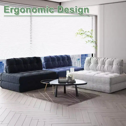 Canapé-lit pliant, Canapé-futon, Canapé-futon convertible en fauteuil-lit, Oreiller matelas pliable soutien dorsal, Canapé-lit portable, Grand format