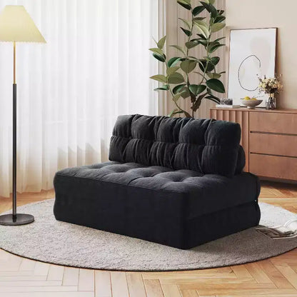 Canapé-lit pliant, Canapé-futon, Canapé-futon convertible en fauteuil-lit, Oreiller matelas pliable soutien dorsal, Canapé-lit portable, Grand format