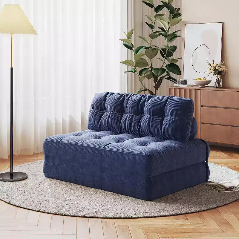 Canapé-lit pliant, Canapé-futon, Canapé-futon convertible en fauteuil-lit, Oreiller matelas pliable soutien dorsal, Canapé-lit portable, Grand format