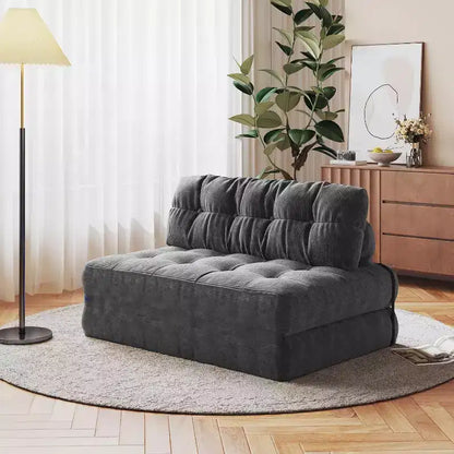 Canapé-lit pliant, Canapé-futon, Canapé-futon convertible en fauteuil-lit, Oreiller matelas pliable soutien dorsal, Canapé-lit portable, Grand format