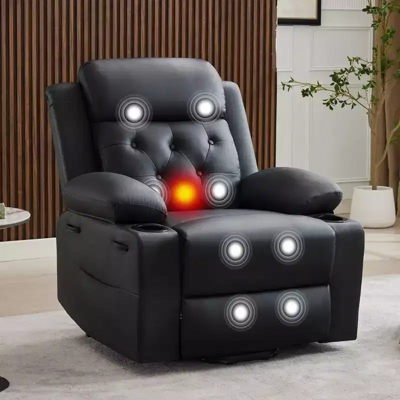 Fauteuils inclinables électriques pour adultes, fauteuil inclinable avec appuie-tête motorisé et ports de charge, fauteuil canapé inclinable électrique pour salon