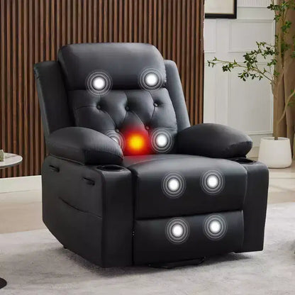 Fauteuils inclinables électriques pour adultes, fauteuil inclinable avec appuie-tête motorisé et ports de charge, fauteuil canapé inclinable électrique pour salon