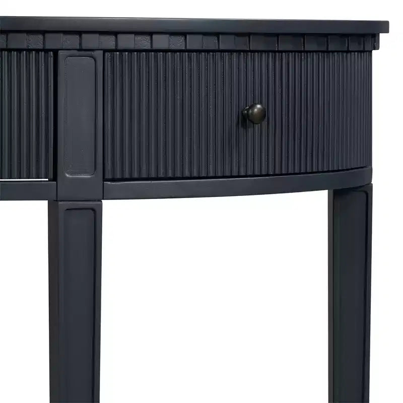 Buffet bohème en rotin à 2 tiroirs avec cadre en bois, meuble de rangement pour salon et salle à manger