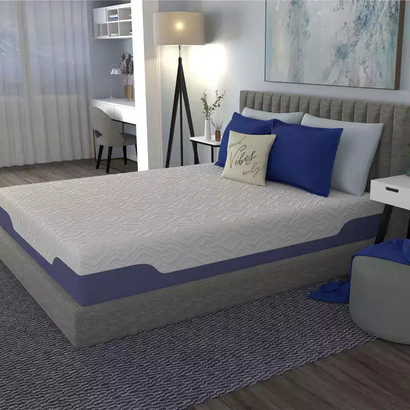 Matelas Hybride Refroidissant avec Ressorts et Mousse à Mémoire de Forme Écologique, Soulagement de la Pression pour la Maison et l'Hôtel