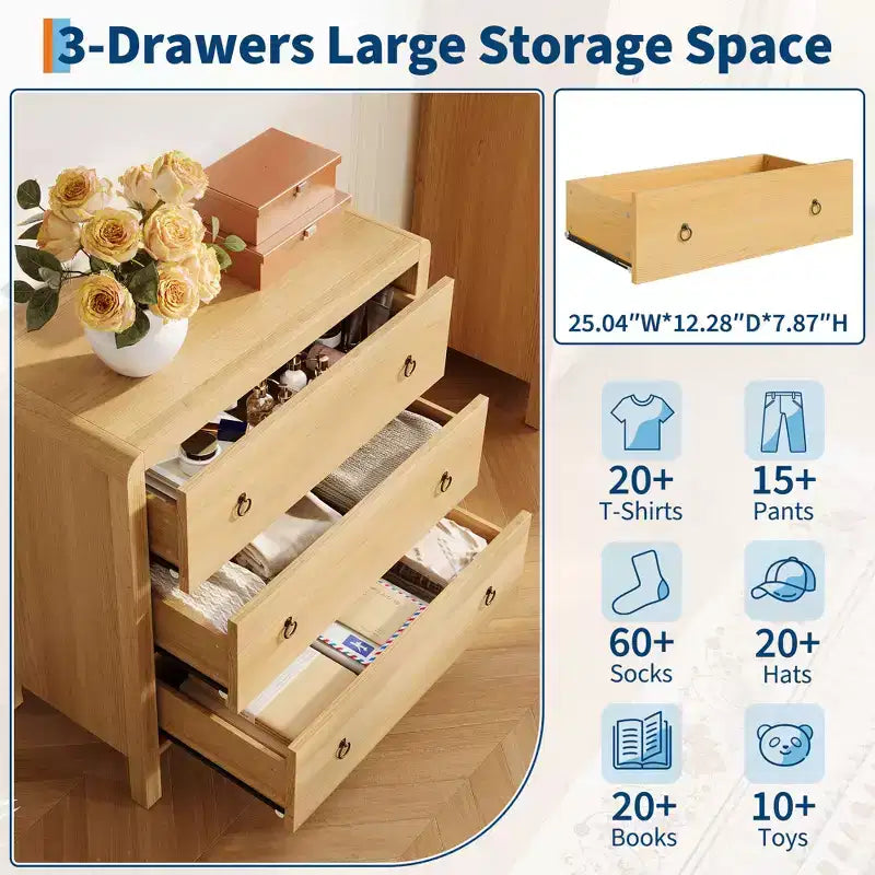 Commode haute à tiroirs multiples avec poignées en métal, meuble de rangement autoportant pour chambre à coucher et salon