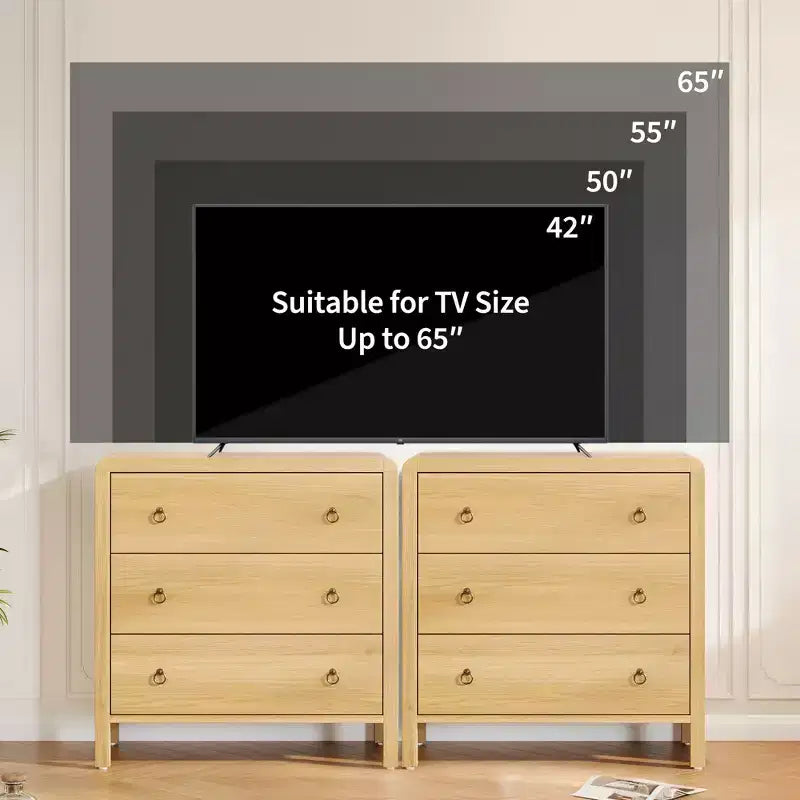 Commode haute à tiroirs multiples avec poignées en métal, meuble de rangement autoportant pour chambre à coucher et salon