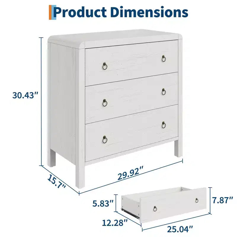 Commode haute à tiroirs multiples avec poignées en métal, meuble de rangement autoportant pour chambre à coucher et salon
