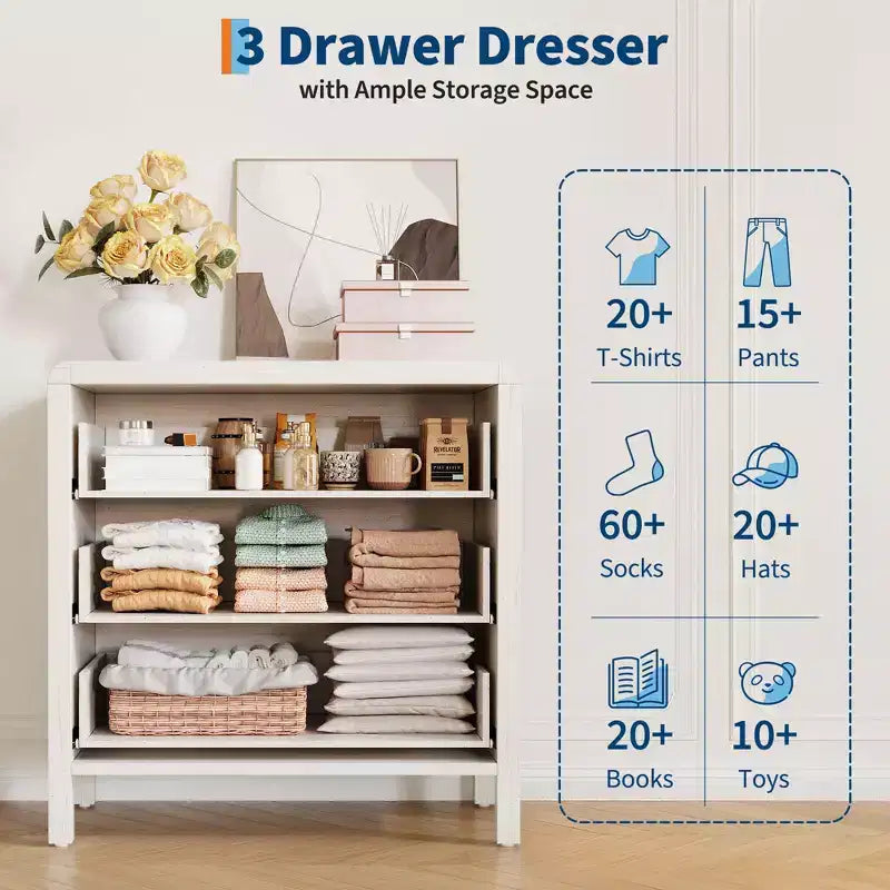 Commode haute à tiroirs multiples avec poignées en métal, meuble de rangement autoportant pour chambre à coucher et salon