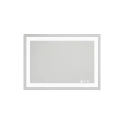 HomeRoots 20 Clear Lighted Frameless Bathroom Vanity Mirror