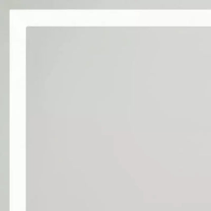 Miroir de courtoisie de salle de bain sans cadre lumineux transparent de 20 po, rétroéclairé par LED