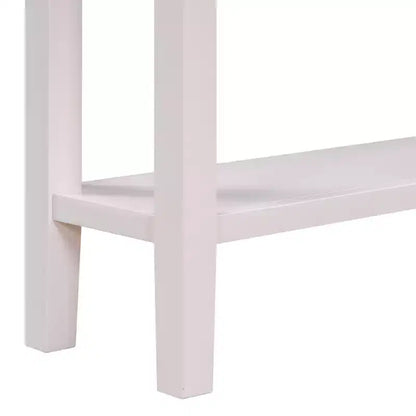Console étroite avec rangement, table d'entrée minimaliste en bois avec 4 tiroirs et étagère inférieure pour couloir et entrée