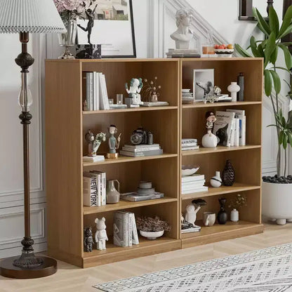 49x31x16 Meuble de Rangement Bibliothèque en Bois Sans Porte pour Cuisine, Chambre et Salon, Naturel