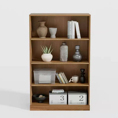 49x31x16 Meuble de Rangement Bibliothèque en Bois Sans Porte pour Cuisine, Chambre et Salon, Naturel